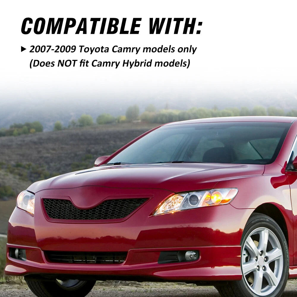 Pair Headlights Assembly for 2007 2008 2009 Toyota Camry Chrome Housing