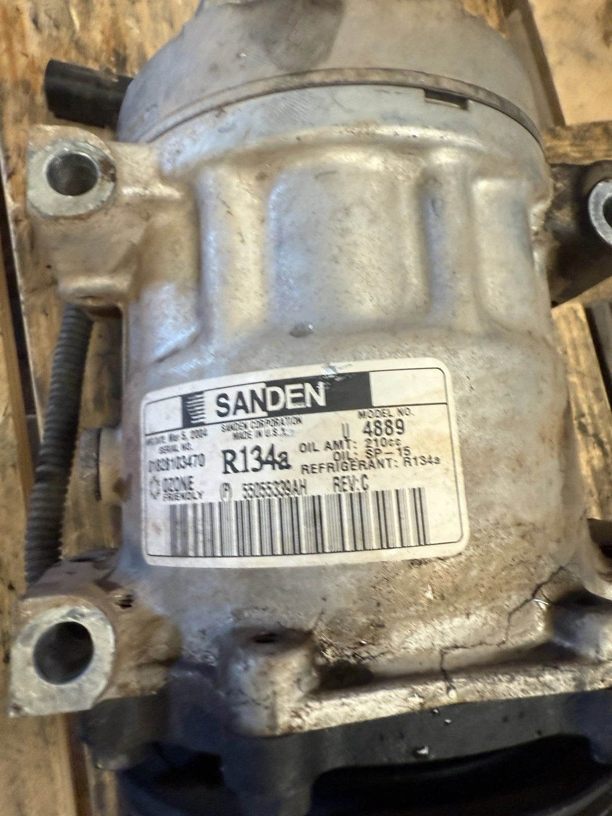 96-02 Dodge Ram 2500 Ac Compressor Air Conditioner Pump Assembly 5.9l Cummins