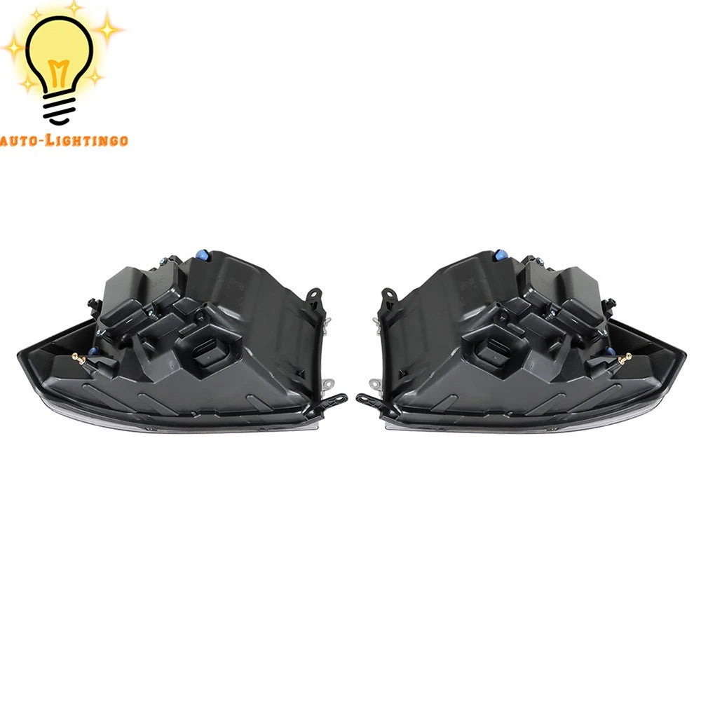 For Dodge Ram 1500 2500 3500 2013-2018 Black Projector Headlights w/LED DRL