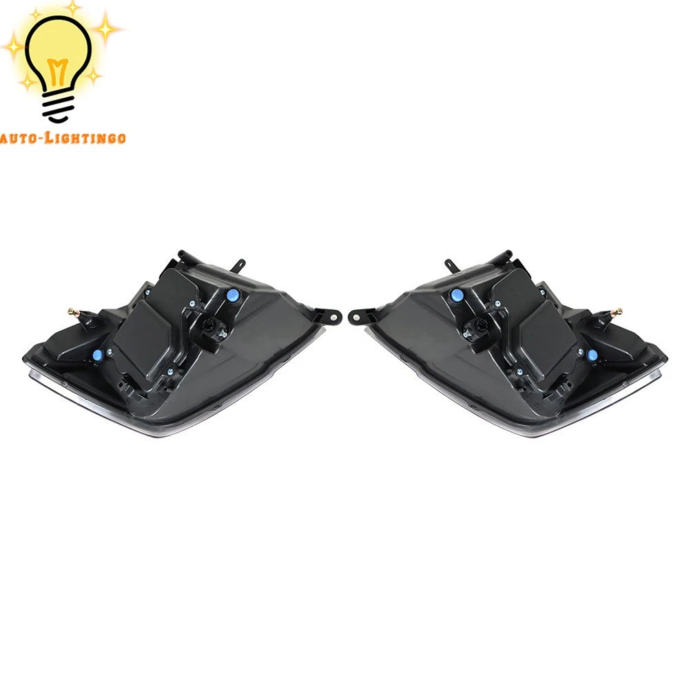 For Dodge Ram 1500 2500 3500 2013-2018 Black Projector Headlights w/LED DRL