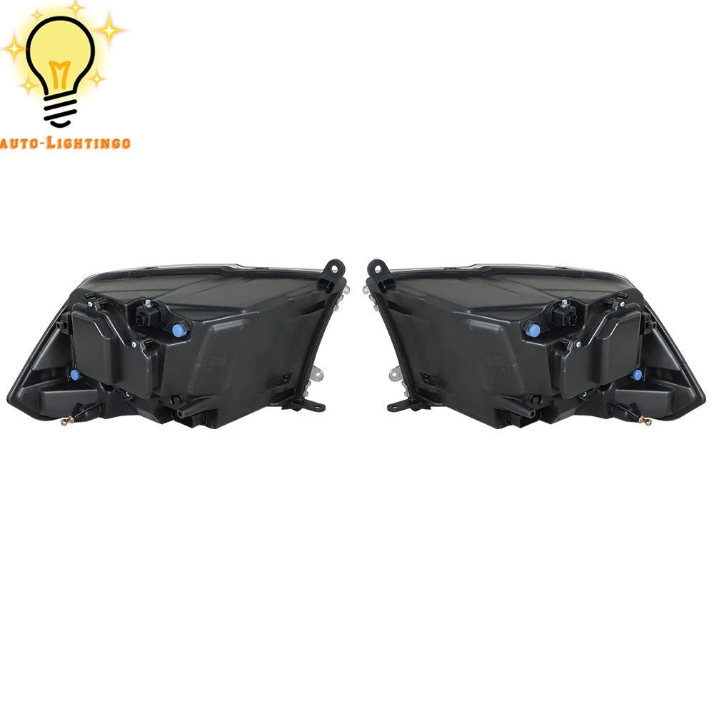 For Dodge Ram 1500 2500 3500 2013-2018 Black Projector Headlights w/LED DRL