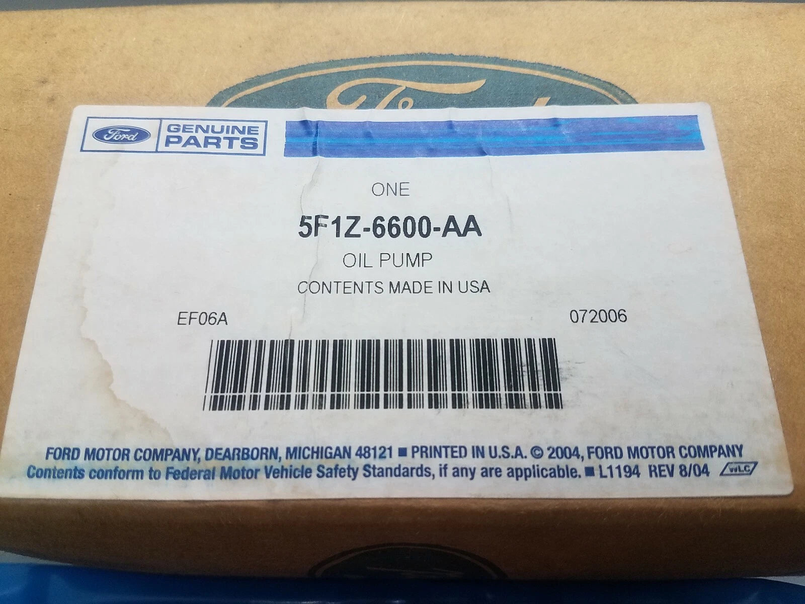 OEM FORD 5F1Z6600AA OIL PUMP, New 5F1Z-6600-AA