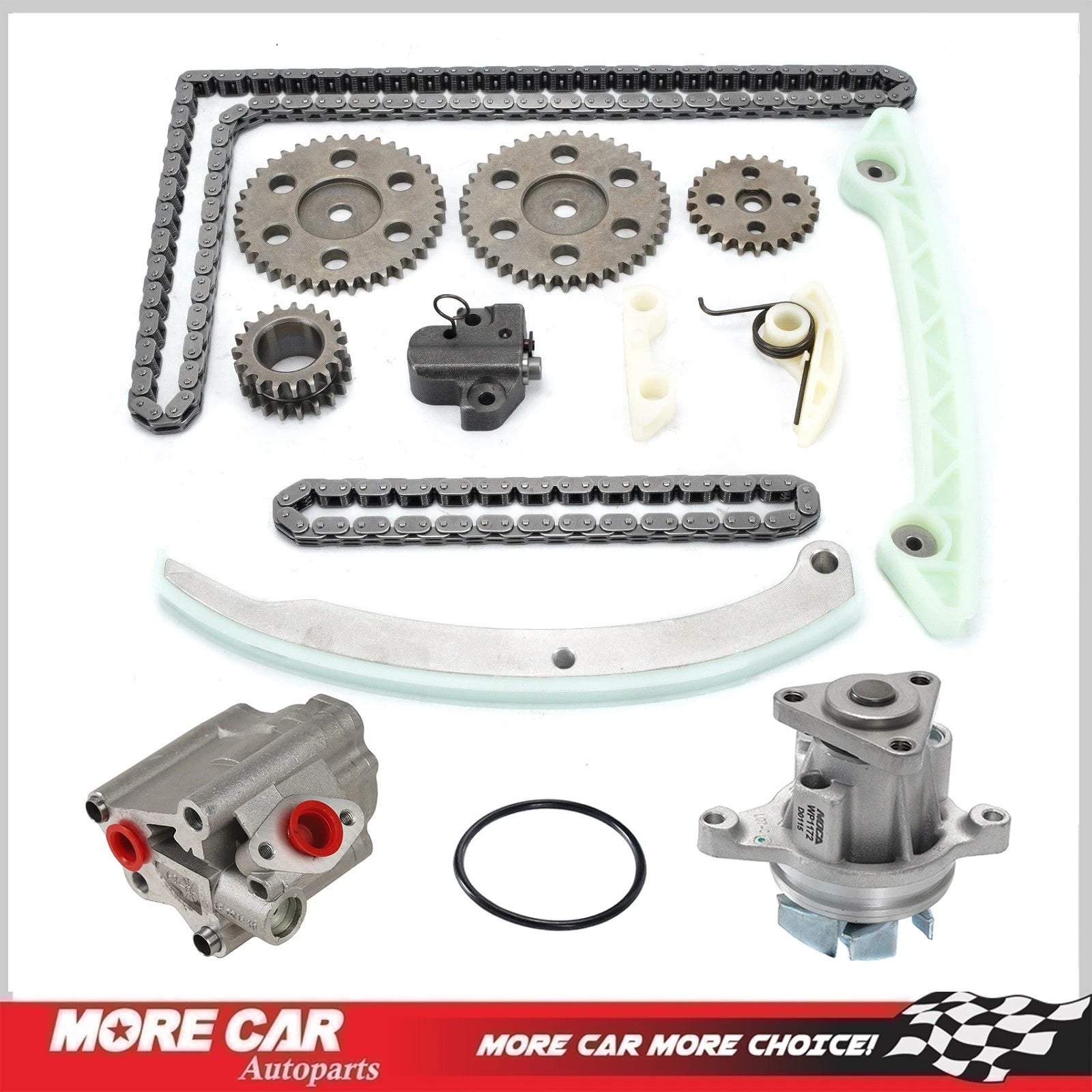 Timing Chain Kit w/ Oil Pump Water Pump for 2005-2011 Ford Focus 2.0L GAS DOHC