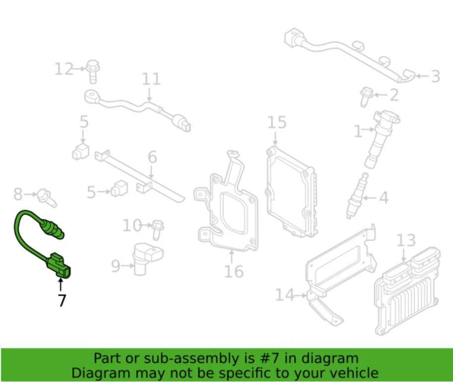 OEM Crankshaft Position Sensor for 2012-2019 Hyundai 2014-2018 Kia 39310-3C600