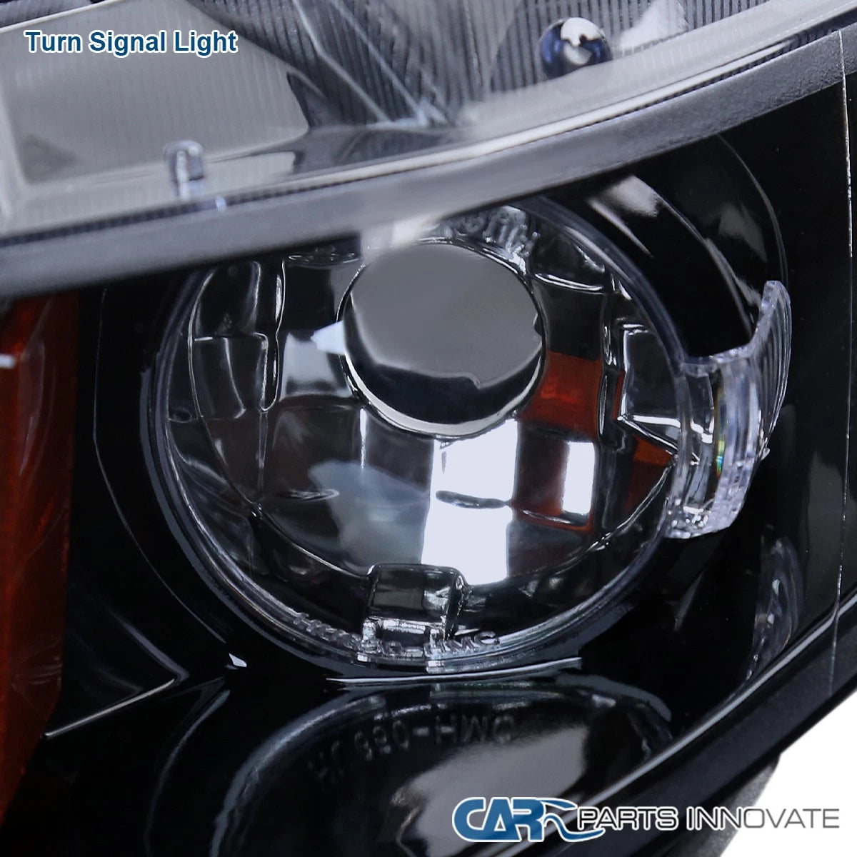 Fits 2006-2011 Honda Civic 4Dr Sedan Black Smoke LED Halo Projector Headlights