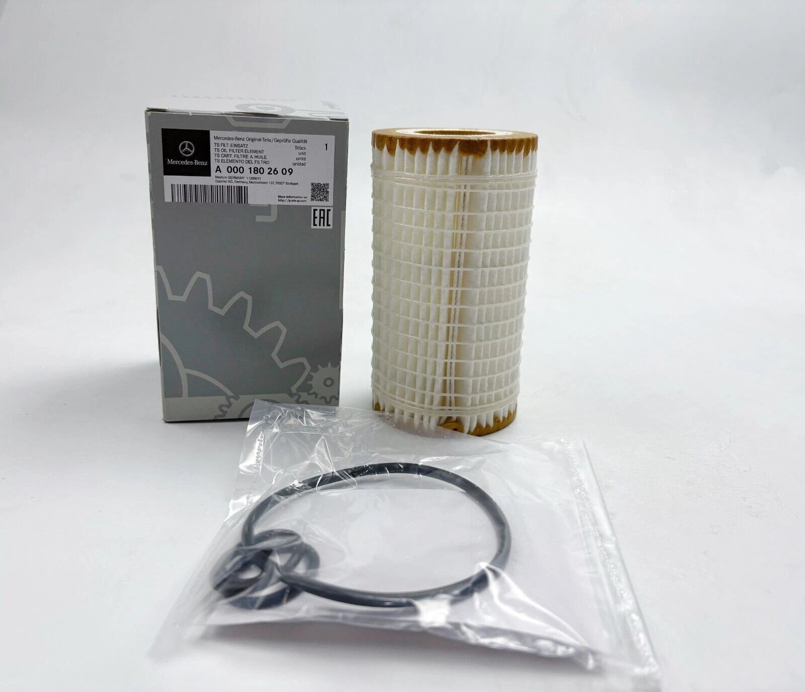 Mercedes Benz A 0001802609 original genuine OIL FILTER cartridge with o rings US