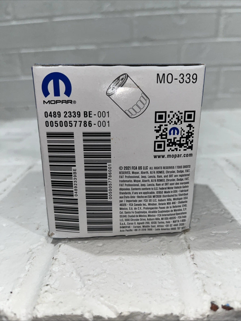 Mopar 4892339BE Engine Oil Filter Oil Filter Fits Chrysler Dodge Jeep Ram