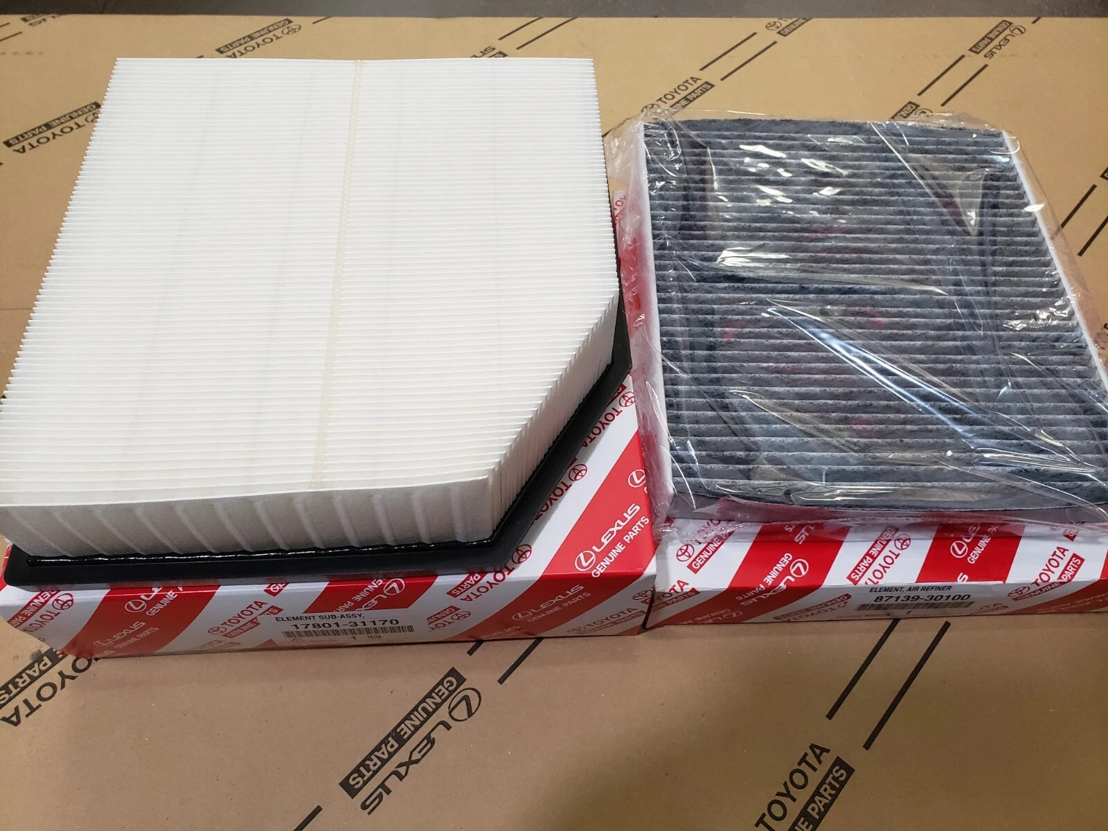 LEXUS OEM FACTORY ENGINE AIR FILTER AND CABIN FILTER SET 2013-2020 GS350.